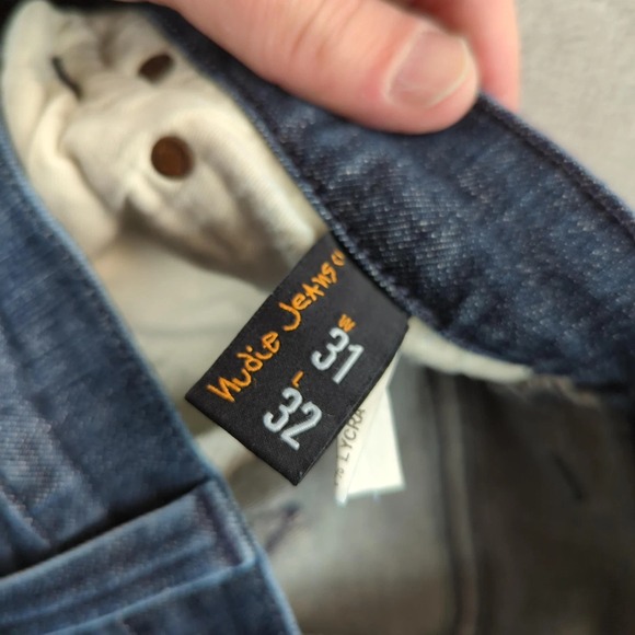 Nudie Jeans Co Jeans Mens 31x32 Blue Thin Finn Blue Vision Organic Slim Denim - Picture 5 of 11